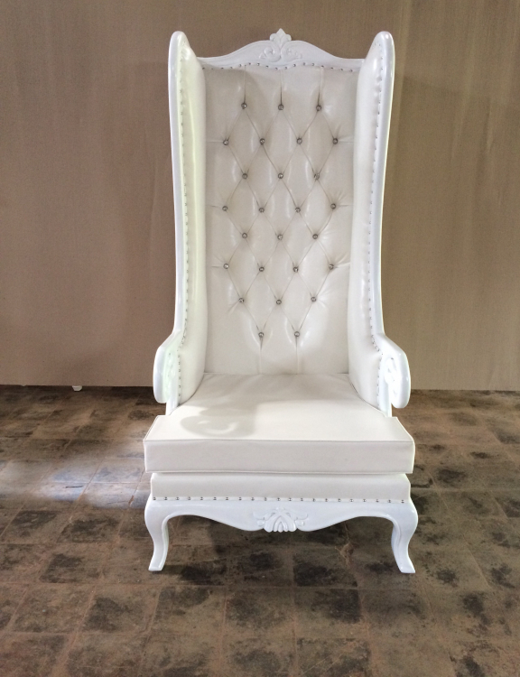 White Queen Throne Chair Throne Chairs - Baltimore Party Rentals